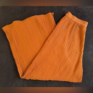 H&M Burnt Orange Pleated Trouser